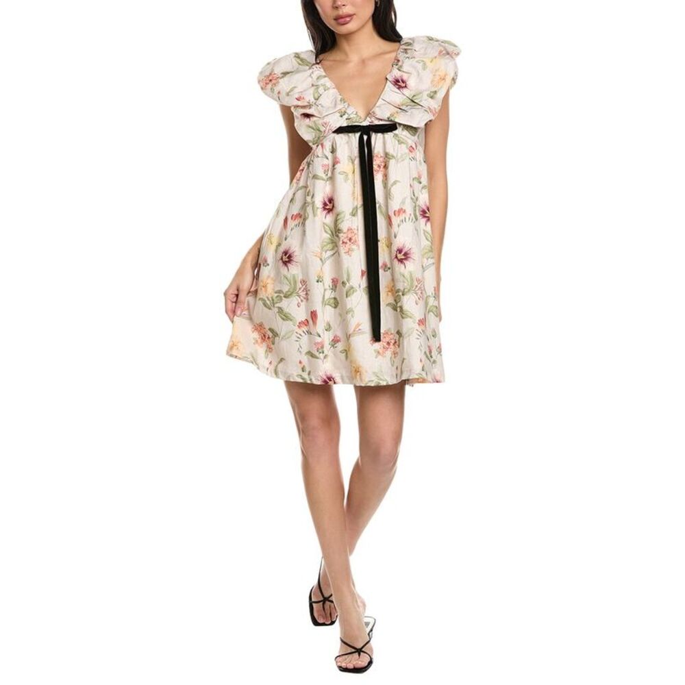 Seraphina Womens  Linen Mini Dress